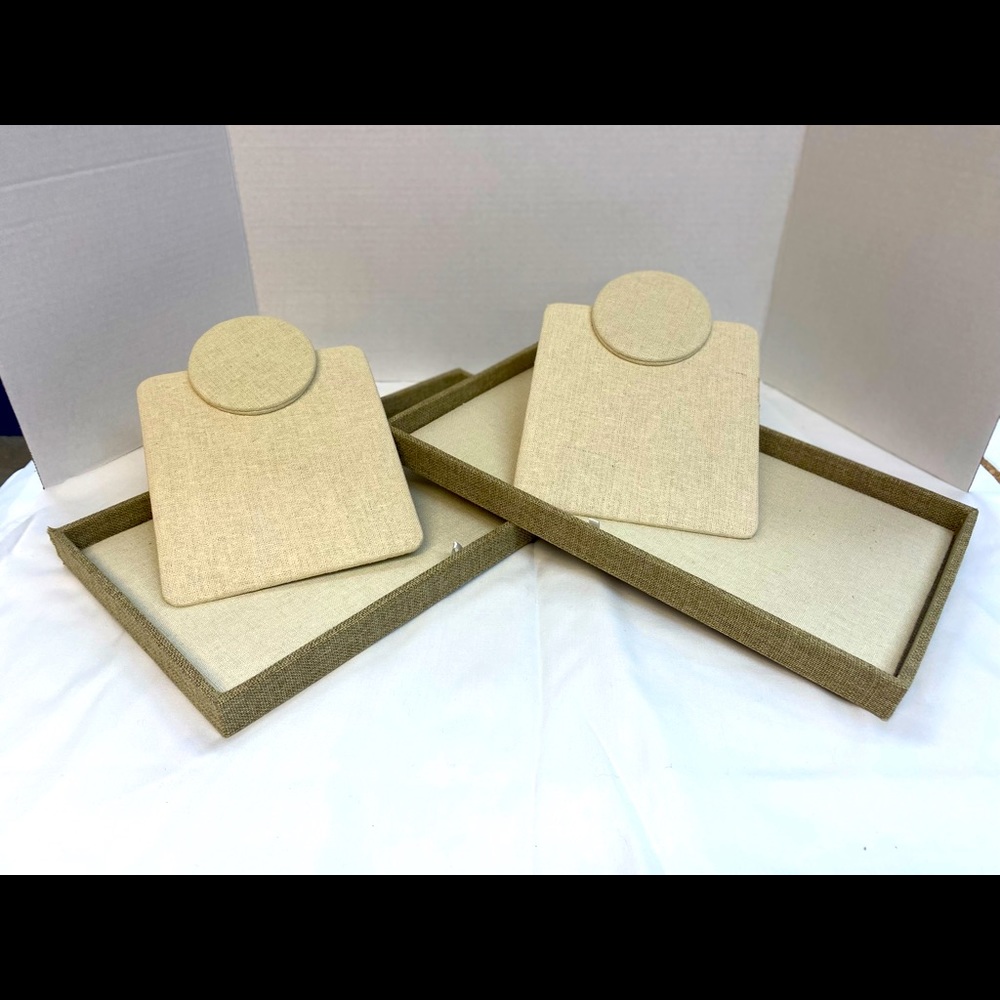 Linen Jewelry Display